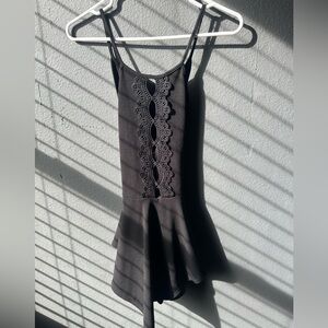 Fashion Nova Black Lace Camisole Dress/Romper